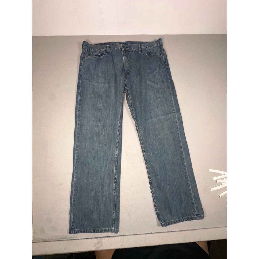 Levis 559 Relaxed Straight Leg Jeans Mens 42x32 Blue Denim 00559-0733